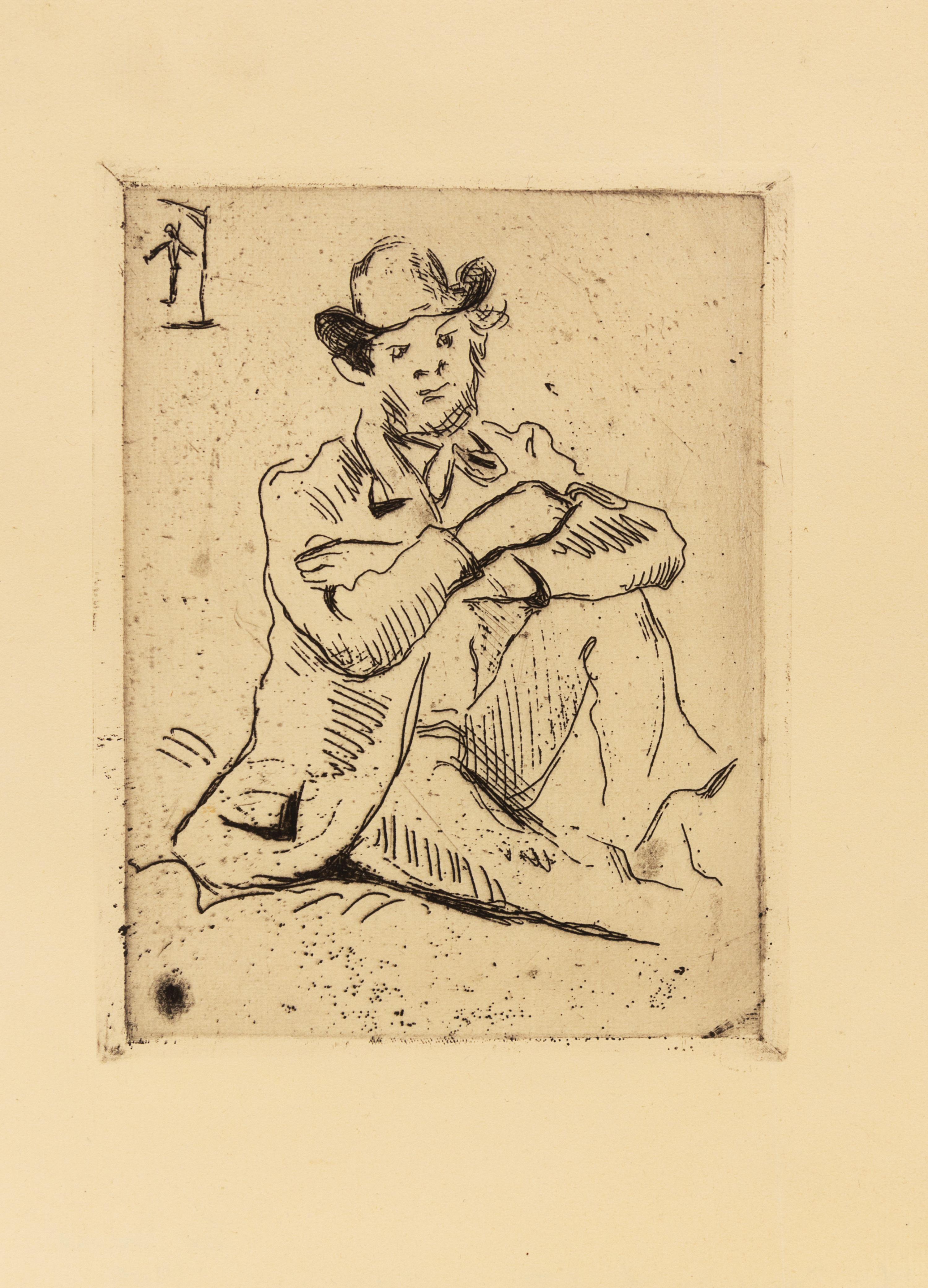 Paul Cézanne, (French, 1839-1906), Portrait du peintre A. Guillaumin au pendu