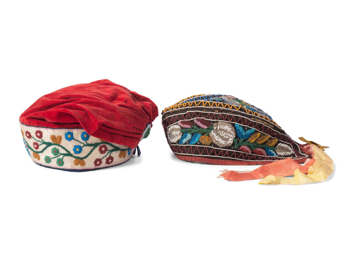 Haudenosaunee Beaded Caps