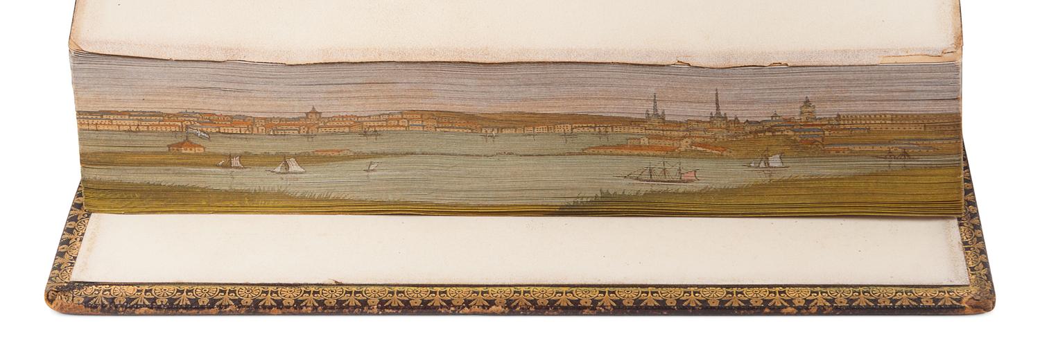 [FORE-EDGE PAINTINGS]. A group of 3 works containing fore-edge paintings, comprising: