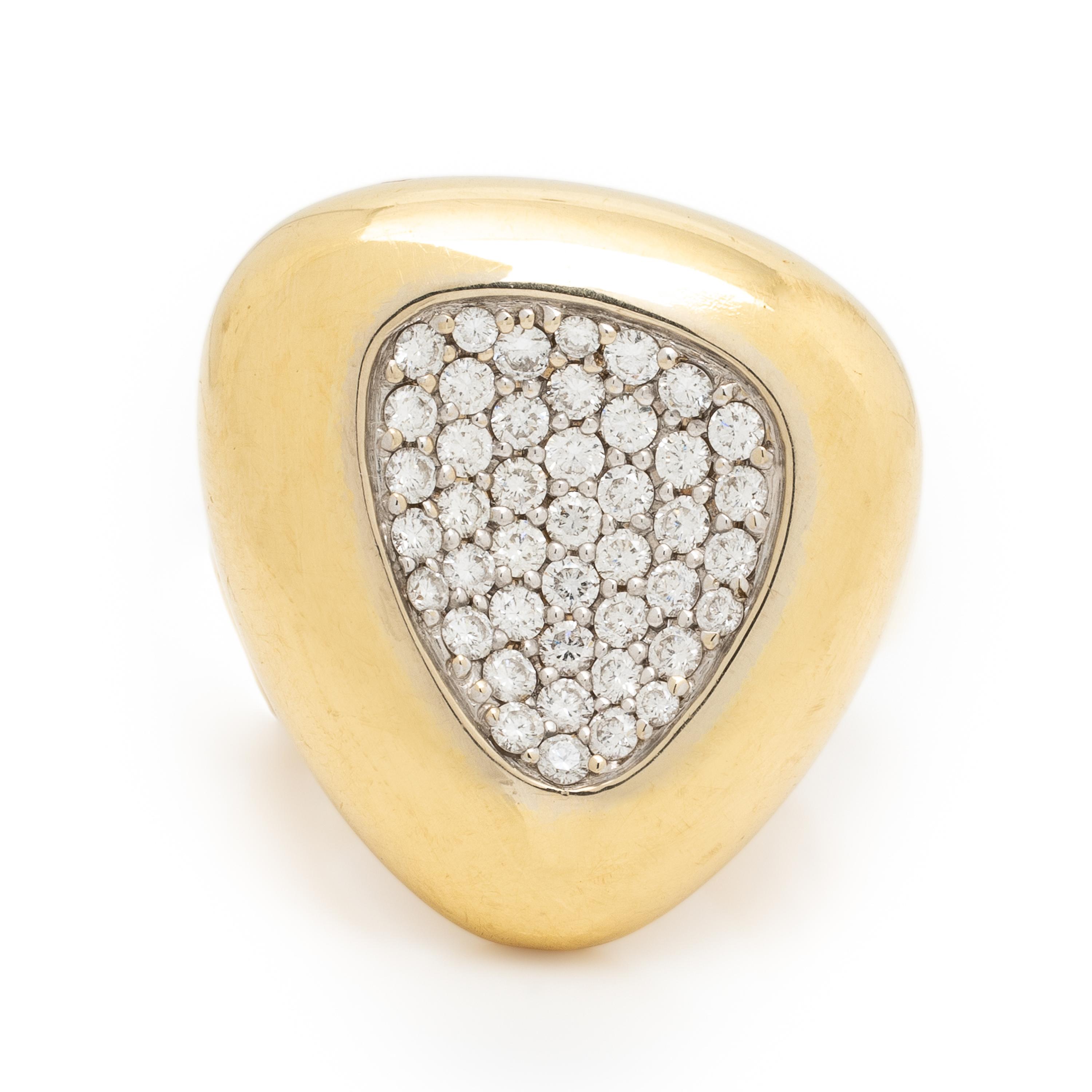 Roberto Coin, 'Capri Plus', Diamond and Yellow Gold Ring