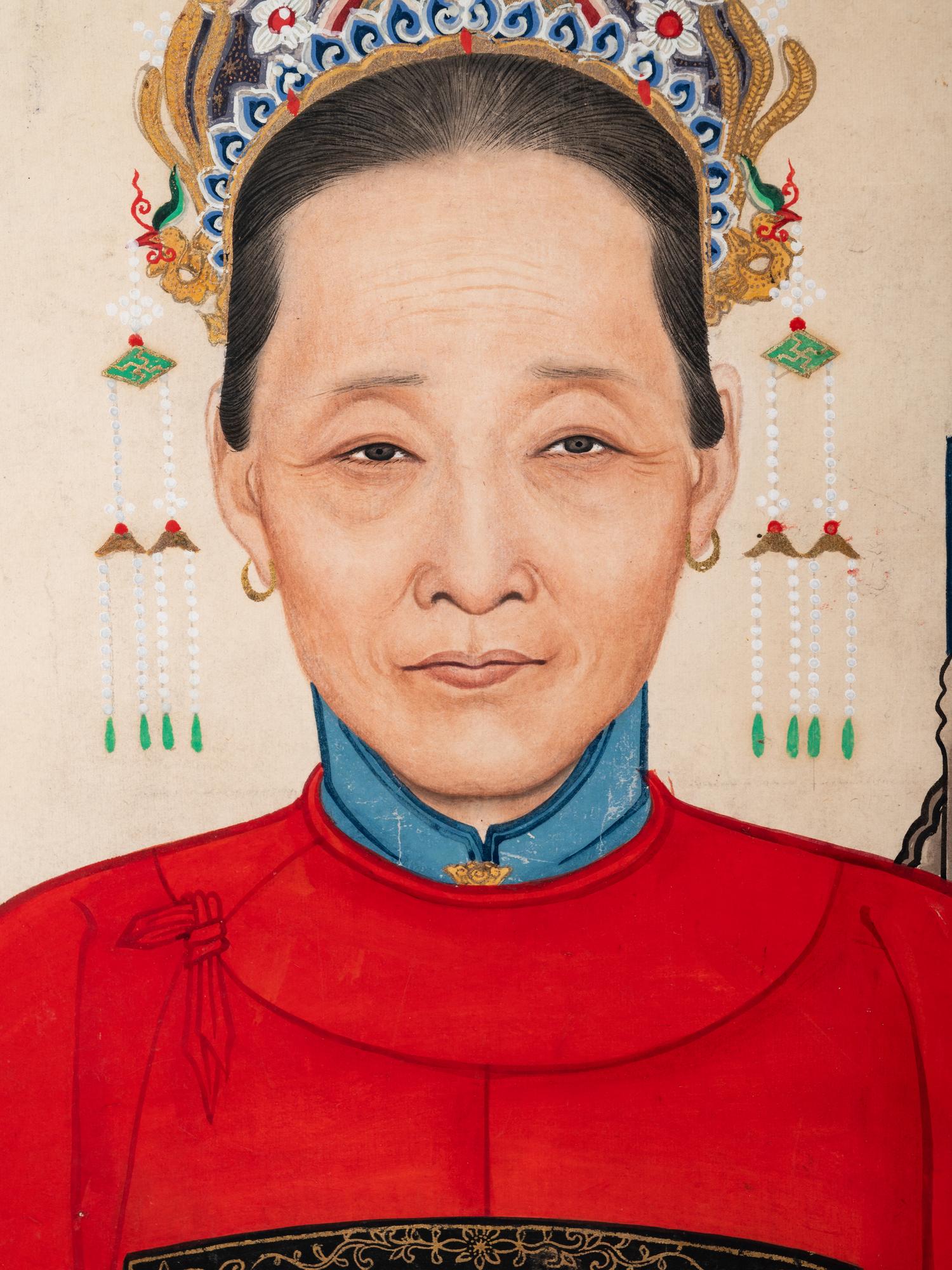 Two Chinese Ancestor Portraits
