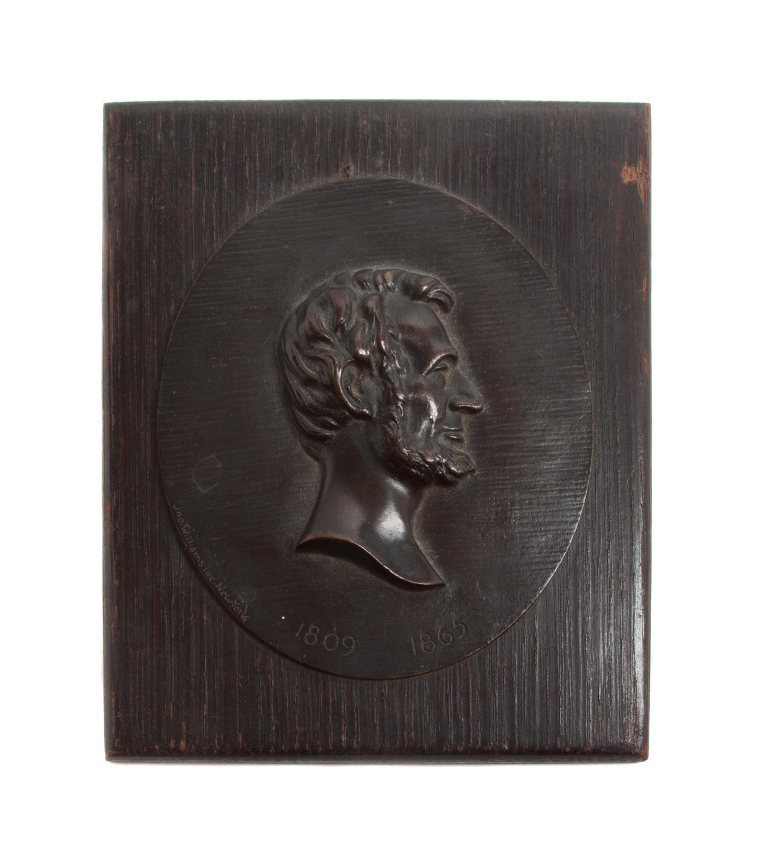 An American Bronze Plaque Height 7 x width 6 inches.