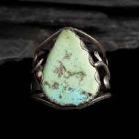 Navajo Silver and Turquoise Cuff Bracelet