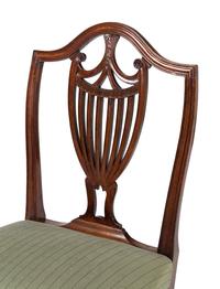 A Pair of George III Mahogany Side Chairs