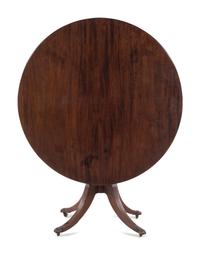 A Regency Style Mahogany Tilt-Top Table