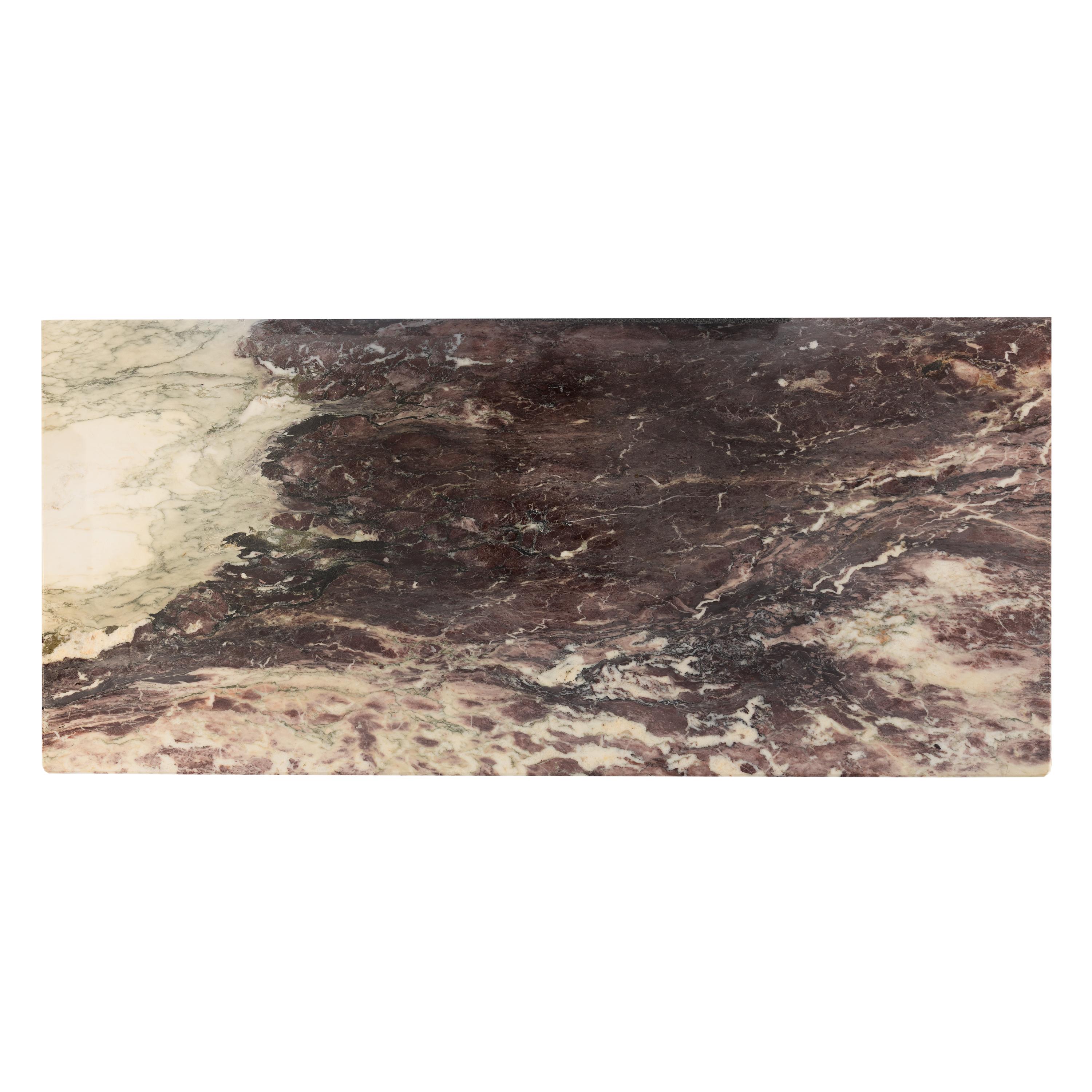 A Neoclassical Carved Marble Console Table