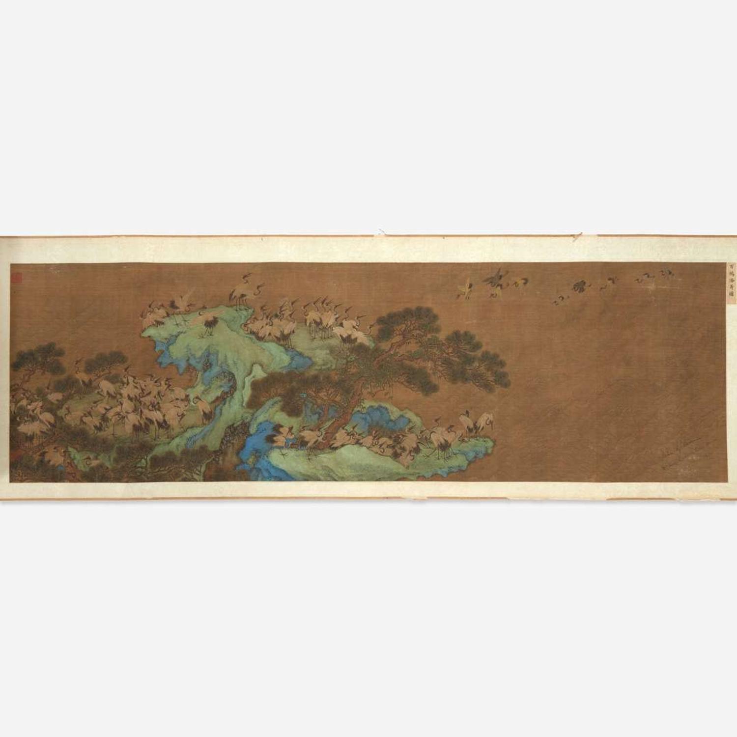 Chinese School, 19th century or earlier 十九世纪或更早 One Hundred Auspicious Subjects, eight works ???????? ????