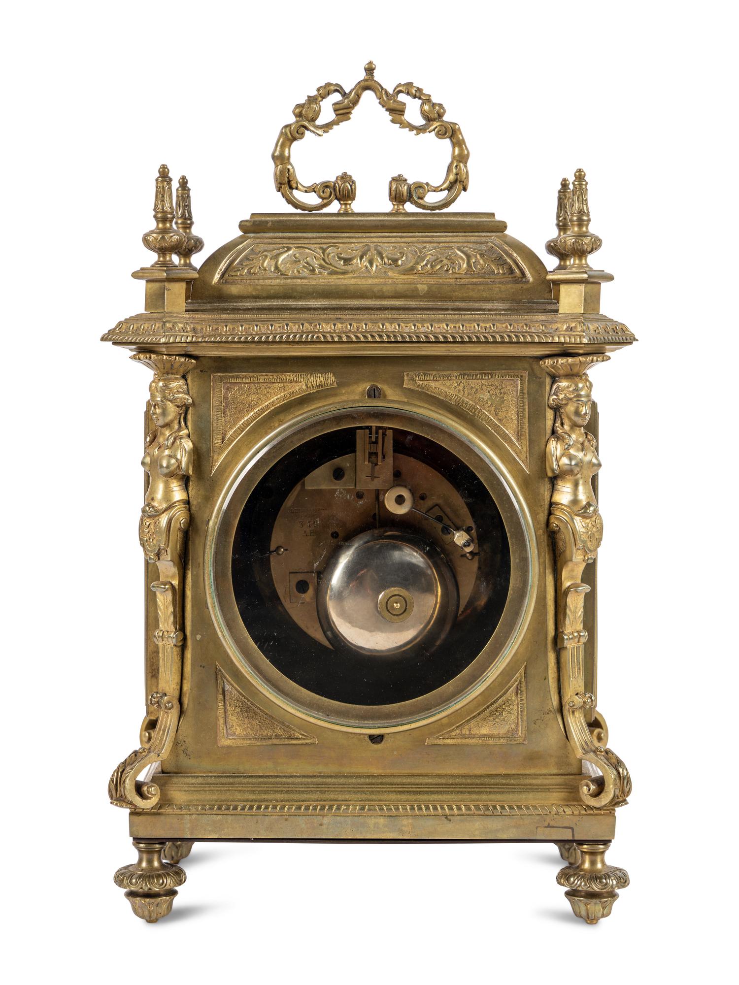 A French Gilt Bronze Mantel Clock