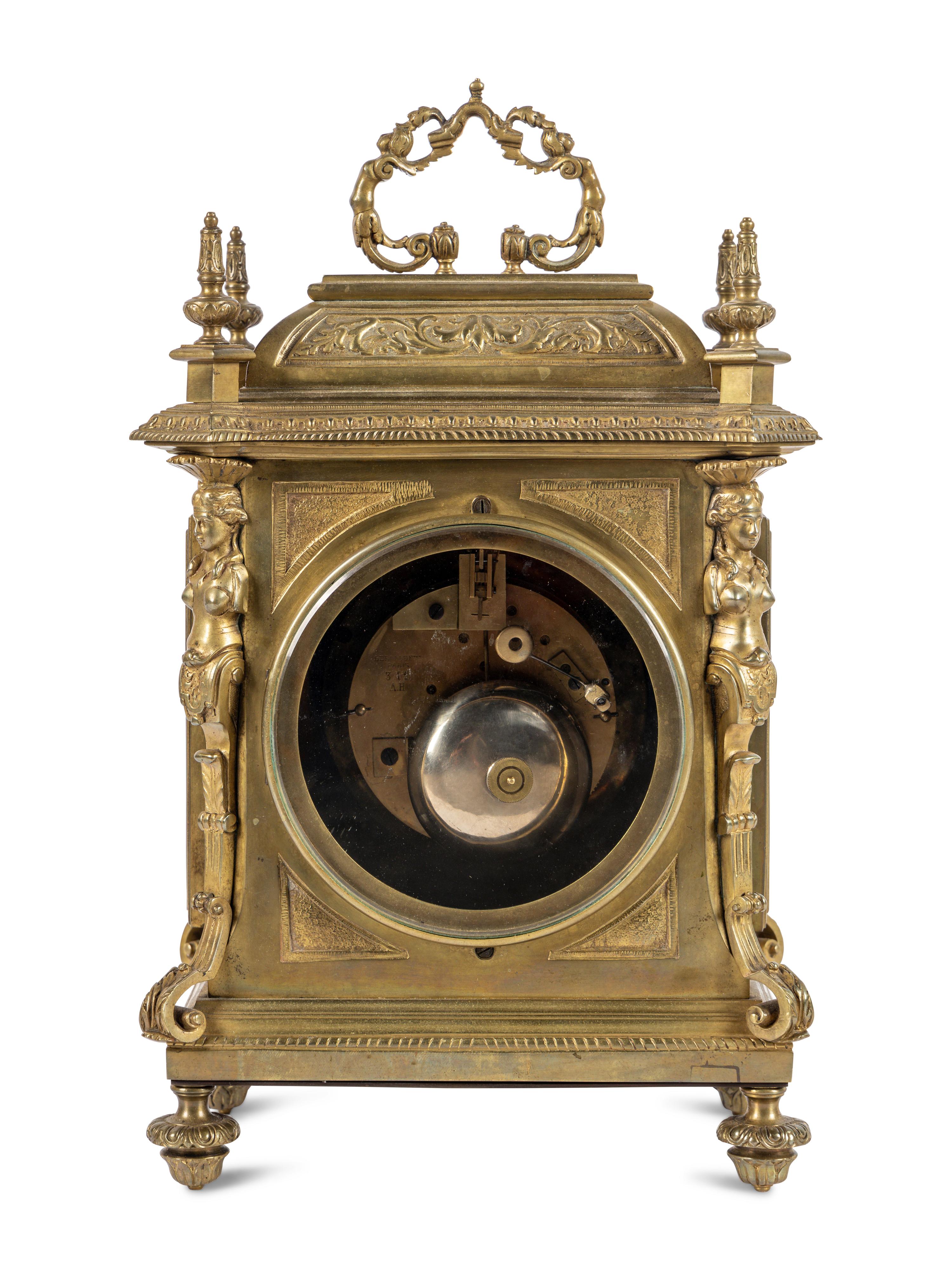 A French Gilt Bronze Mantel Clock