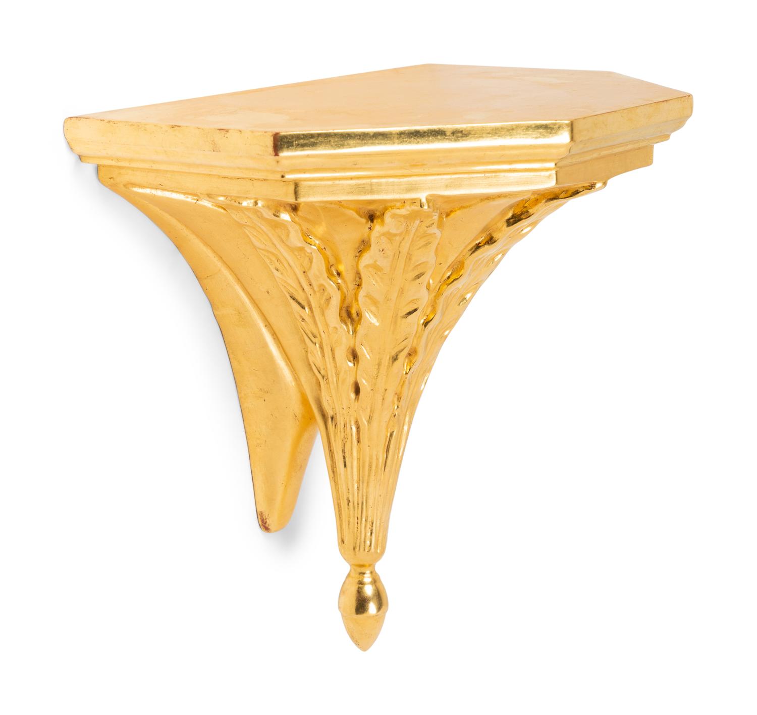 A Set of Four Italian Giltwood Brackets