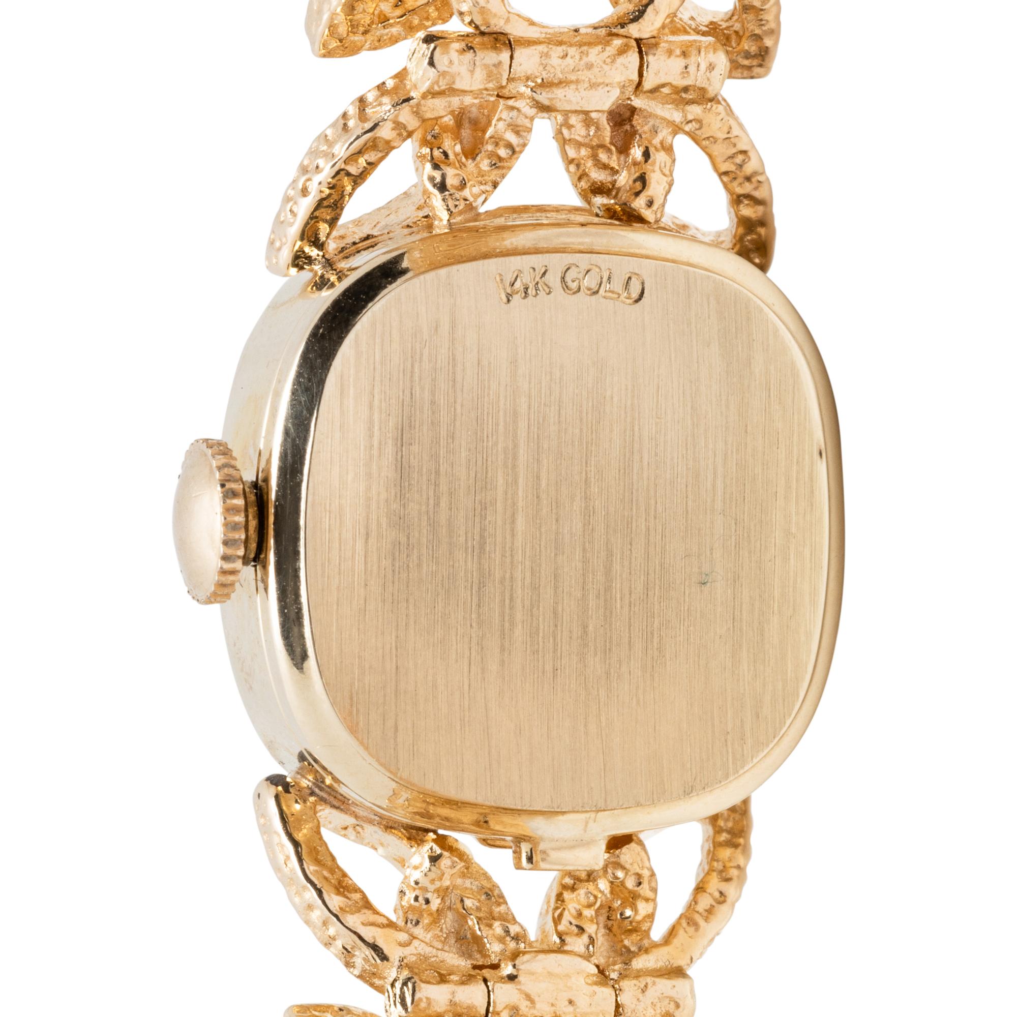 LONGINES, 14K YELLOW GOLD AND DIAMOND WATCH