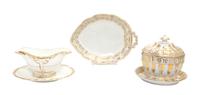Three Miscellaneous Porcelain Articles Length of longest 9 1/2 inches. — 20TH CENTURY