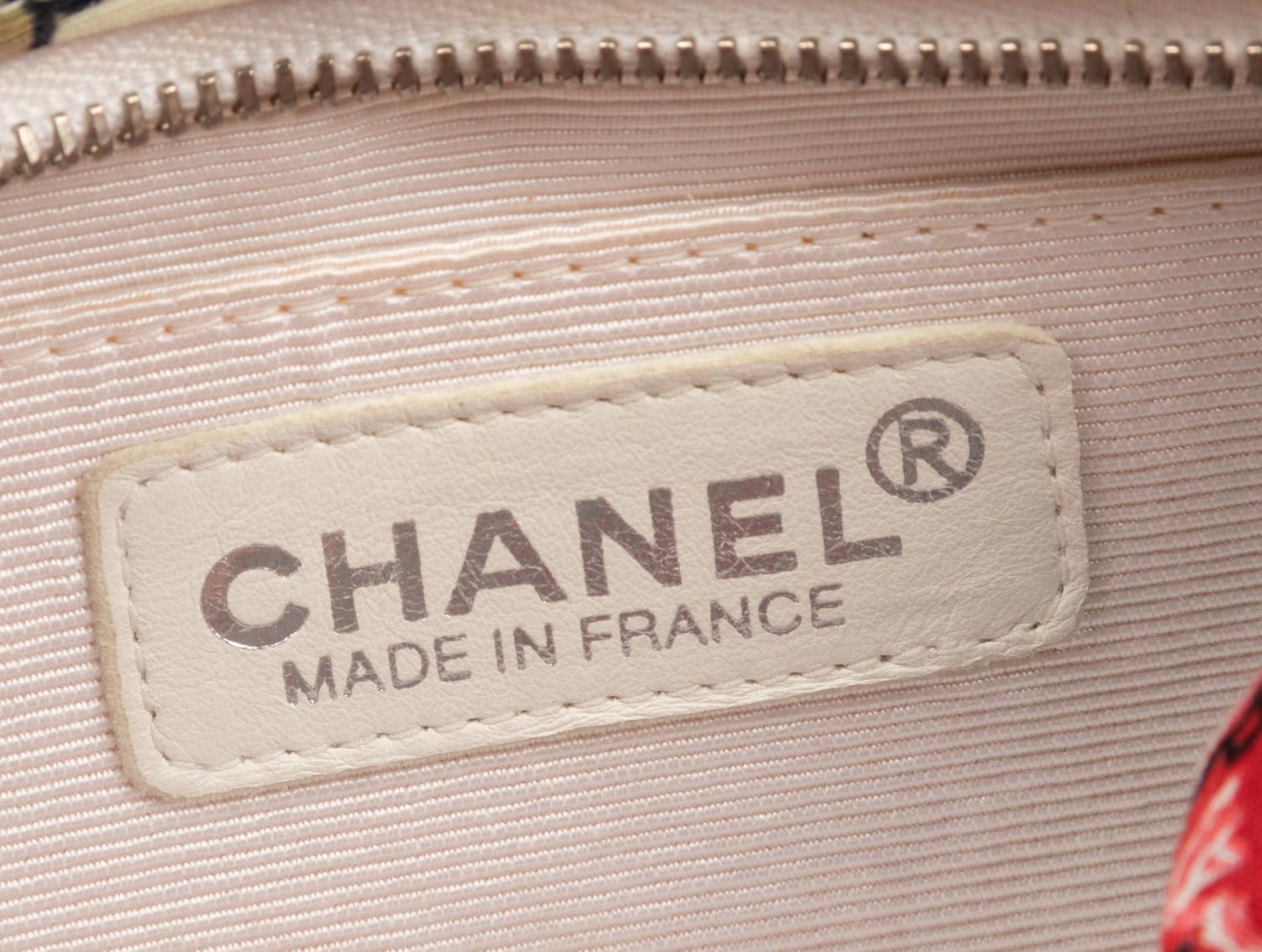 Chanel Printed Fabric Handbag with Matching Scarf, 1997-99
