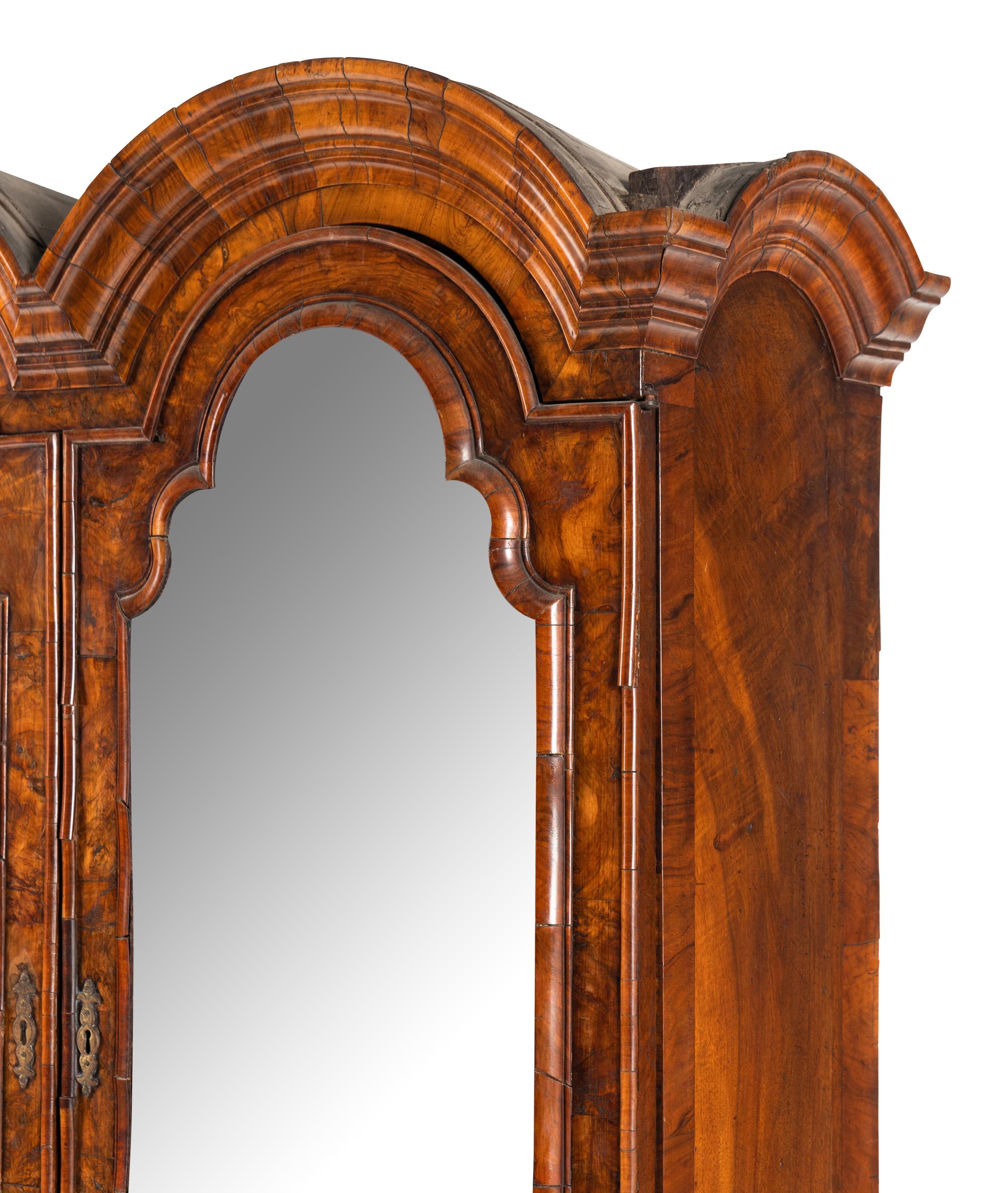A George II Walnut Bureau Cabinet