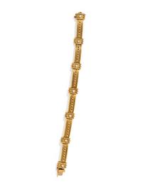 YELLOW GOLD AND DIAMOND BRACELET