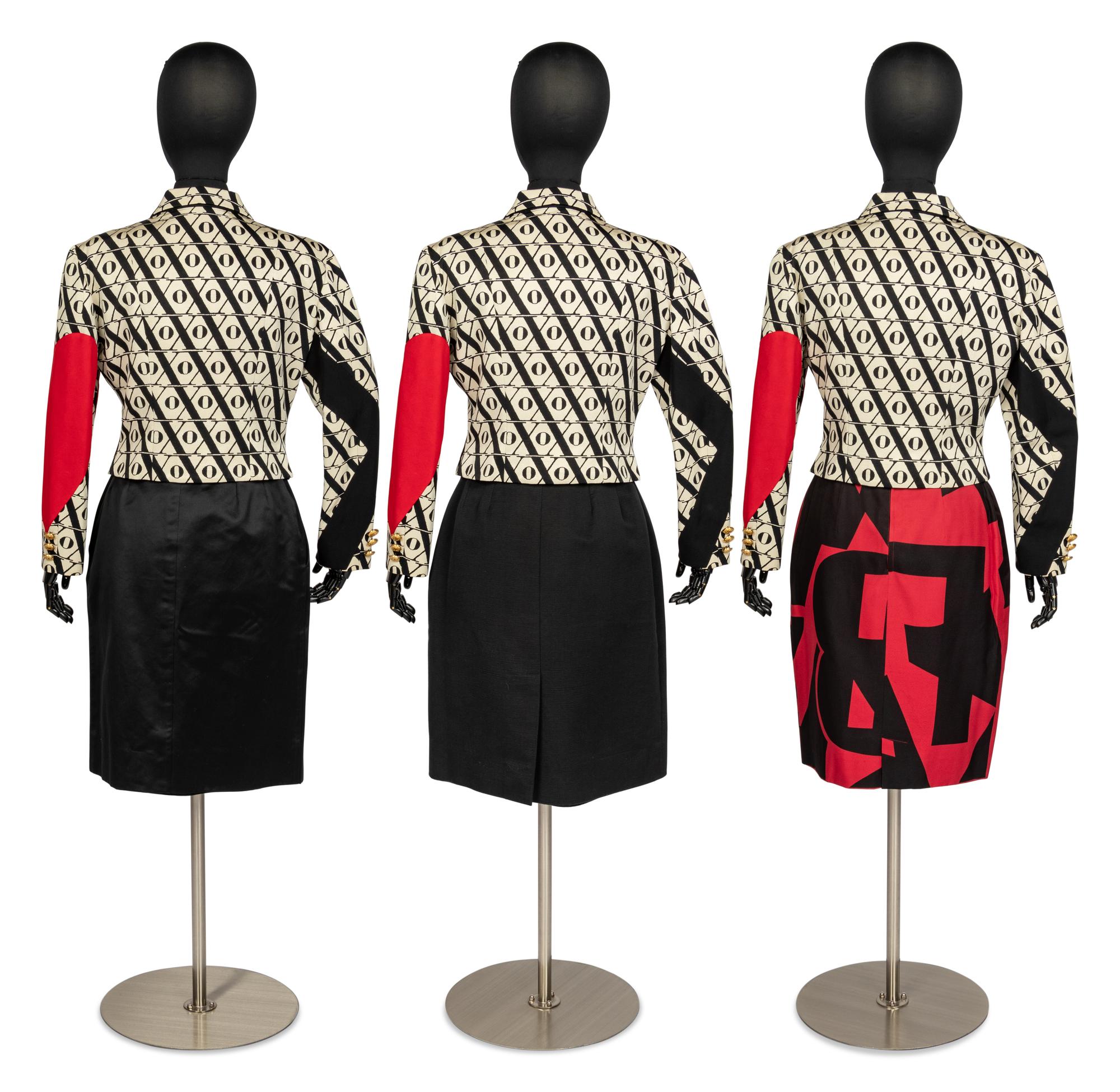 Four Designer Separates: One Moschino, Two YSL & One Ferrre, 1980-90s