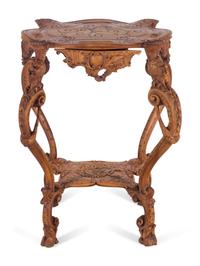 A Piedmontese Carved Walnut Table