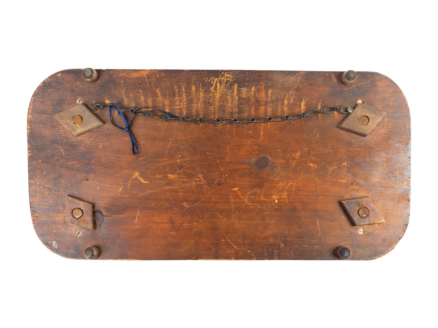 A Victorian Glass Beaded and Walnut Tea Tray — 19TH CENTURY