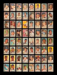 A Near Set of 1952 Topps Baseball Cards (402/407) Featuring 93 High Numbers