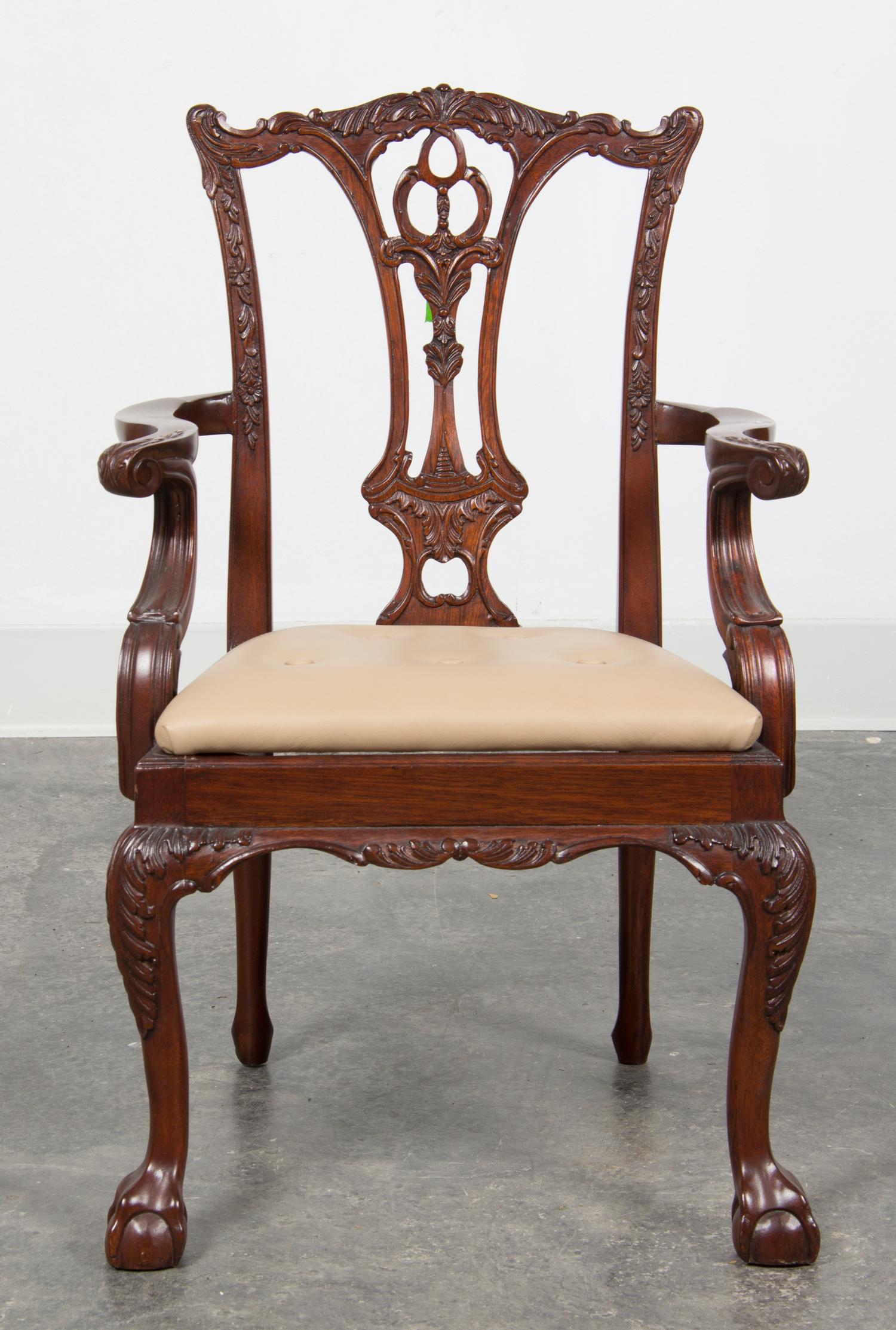 A Chippendale Style Mahogany Child's Chair Height 24 1/4 inches. — MODERN