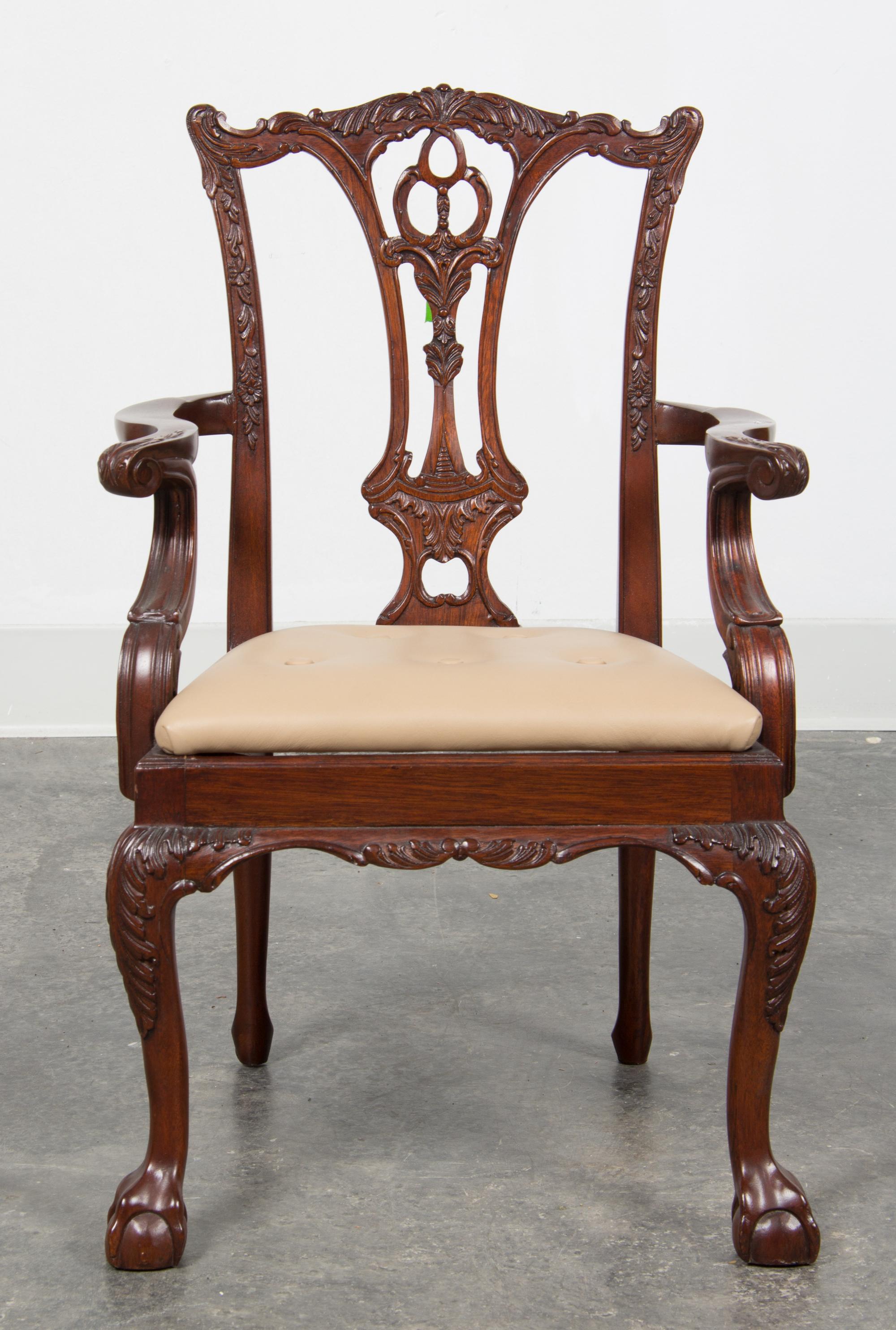 A Chippendale Style Mahogany Child's Chair Height 24 1/4 inches. — MODERN