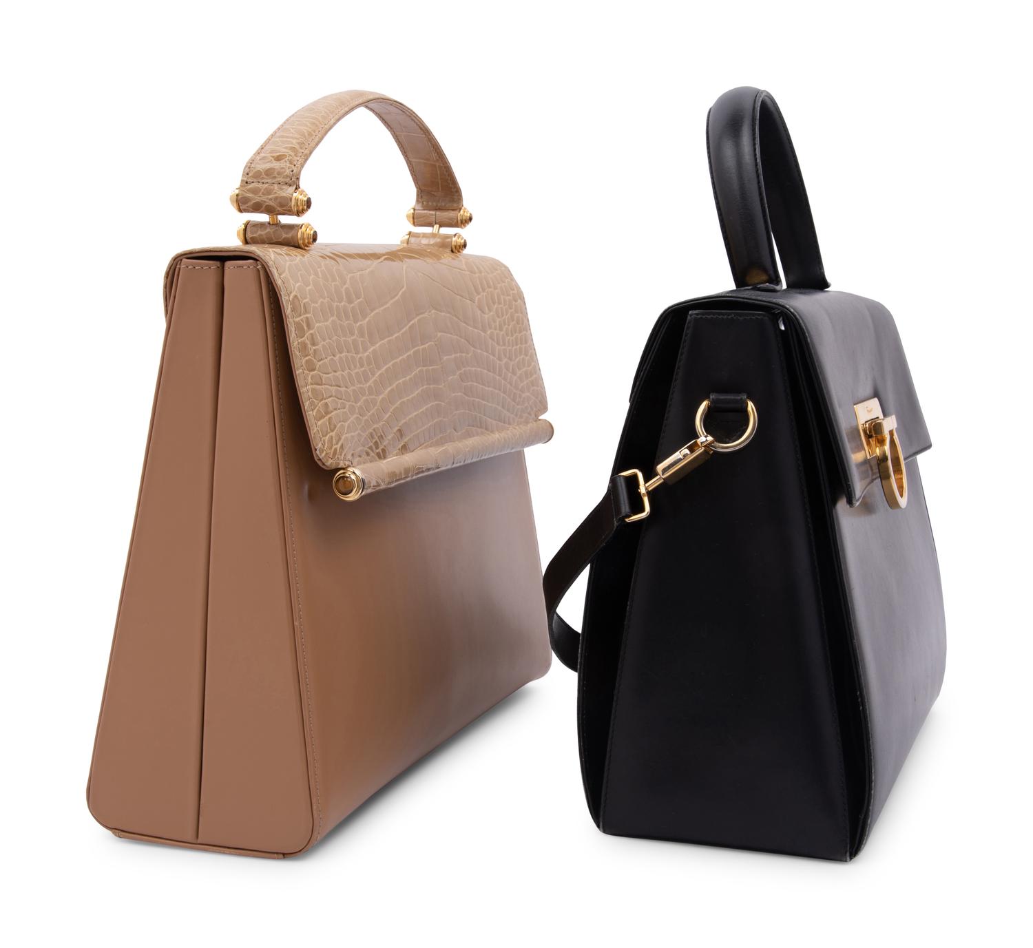 Two Designer Bags: One Judith Lieber and One Salvatore Ferragamo