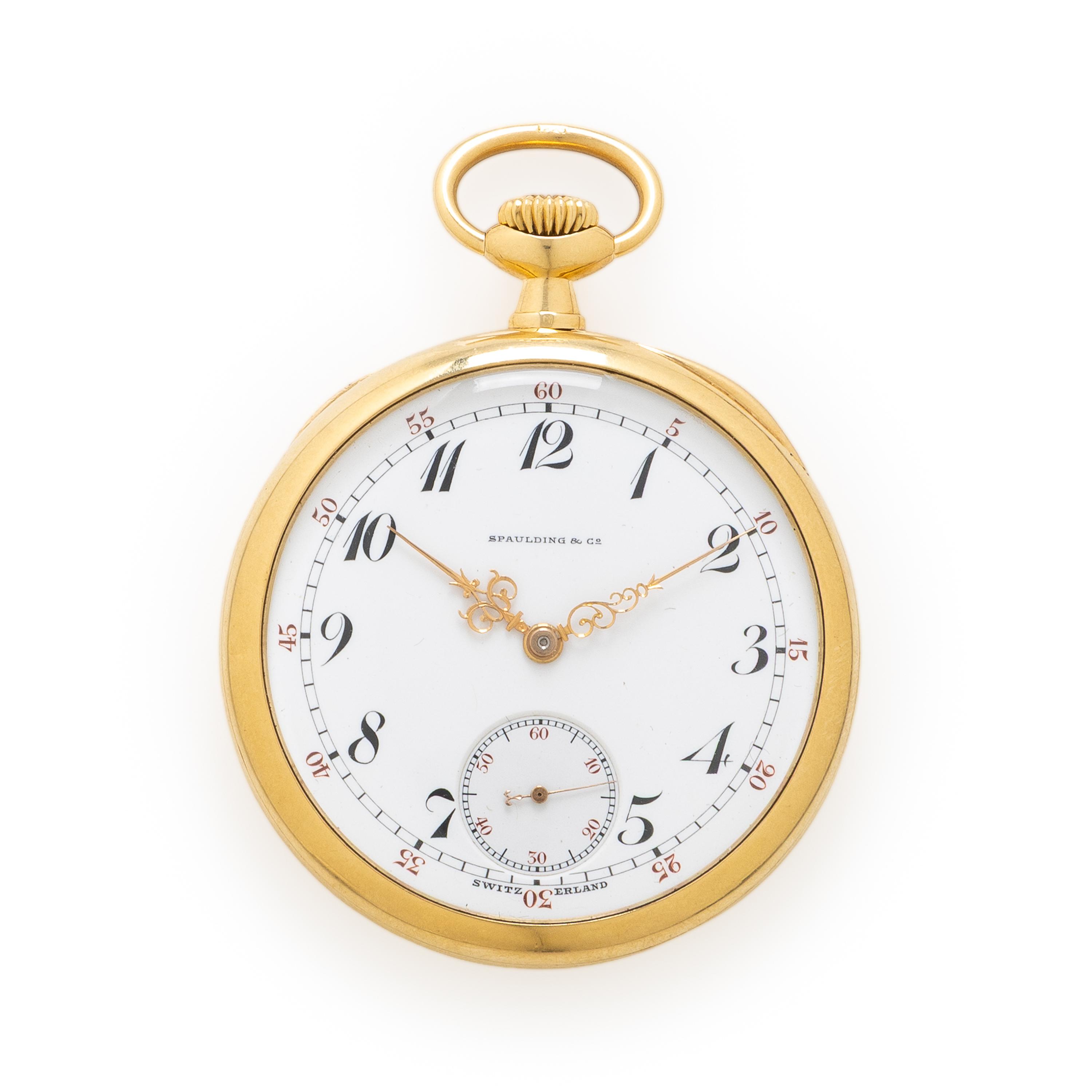 Patek Philippe for Spaulding & Co., 18K Yellow Gold Pocket Watch