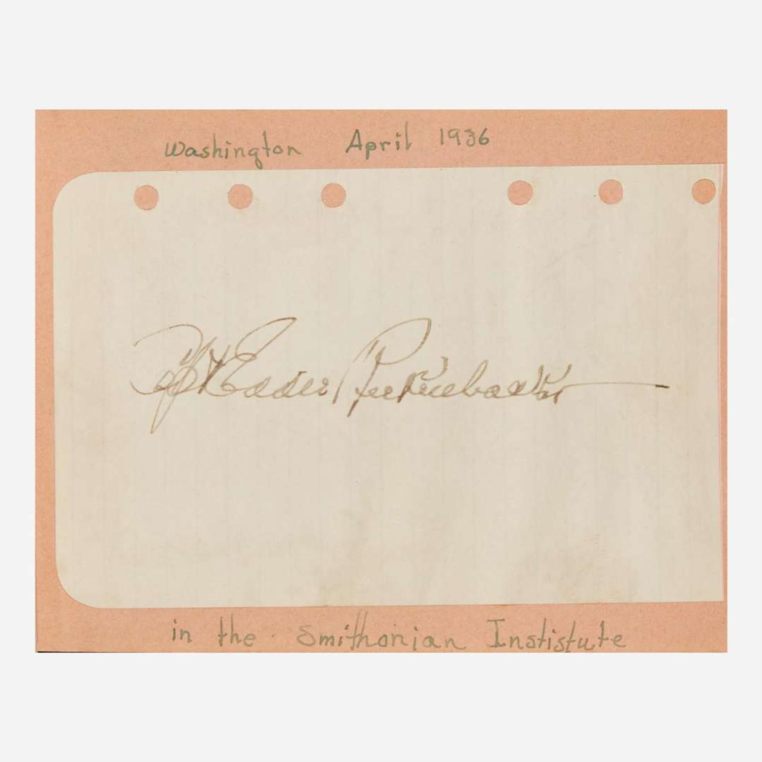 [Sports] Ruth, Babe, et al. Autograph Album, ca. 1930s