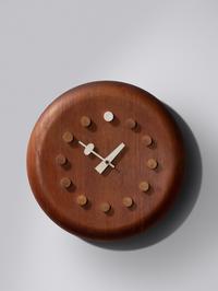 Stool Seat Wall Clock, model 7512, c. 1957 Howard Miller, Fritz Hansen, USA/Denmark