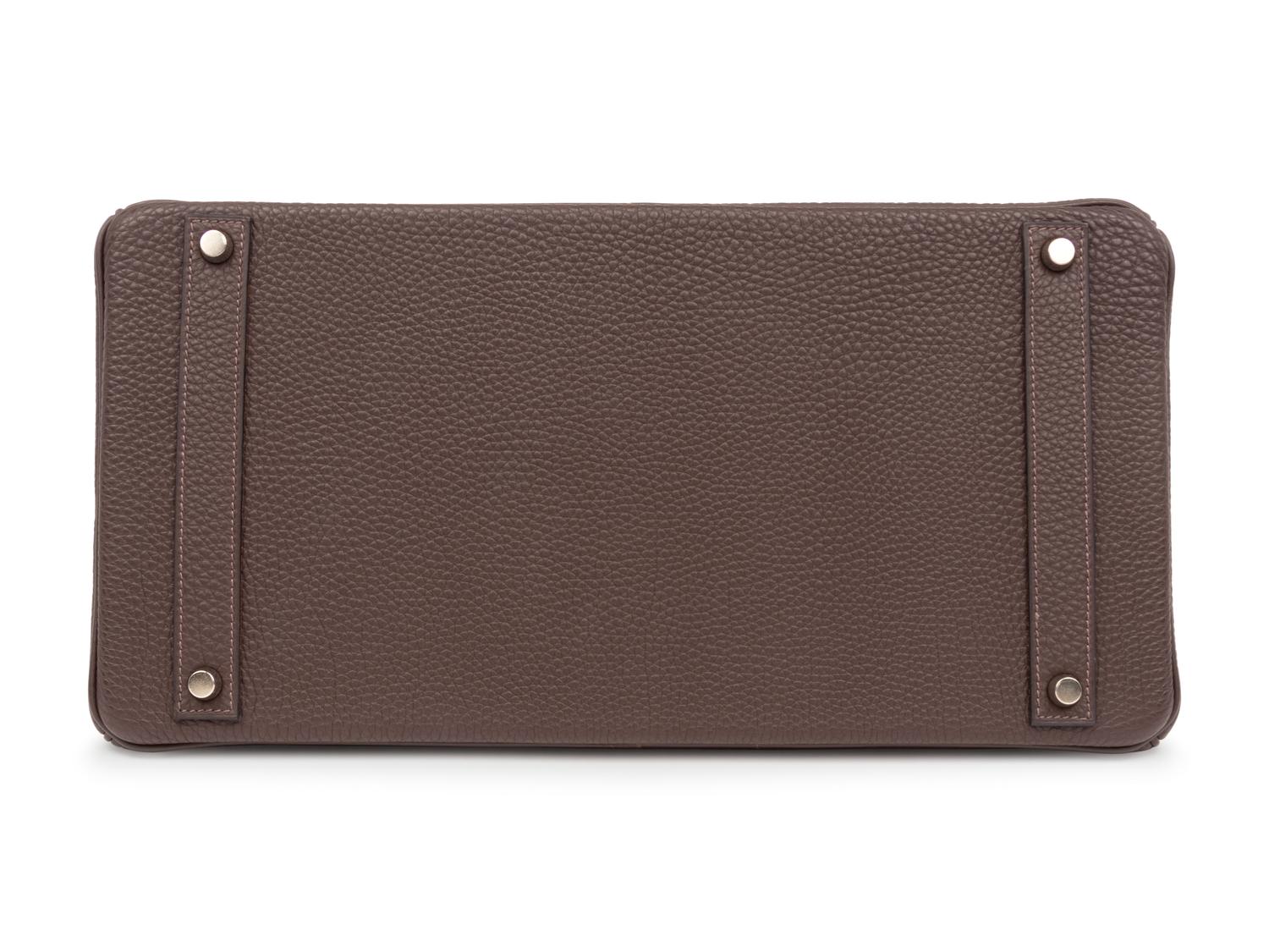 Hermès Chocolate Brown Togo Leather Birkin Bag 40cm, 2004