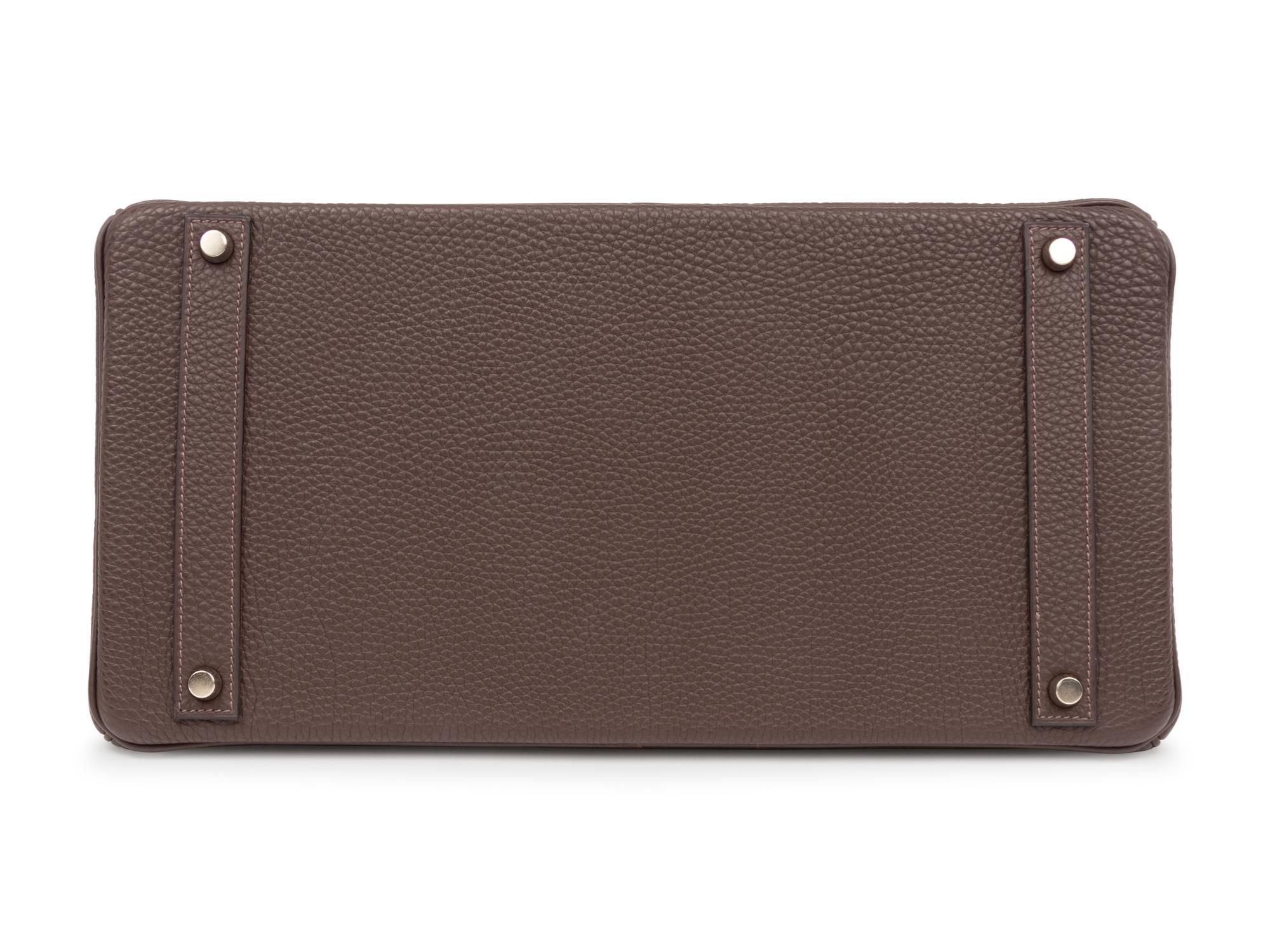 Hermès Chocolate Brown Togo Leather Birkin Bag 40cm, 2004