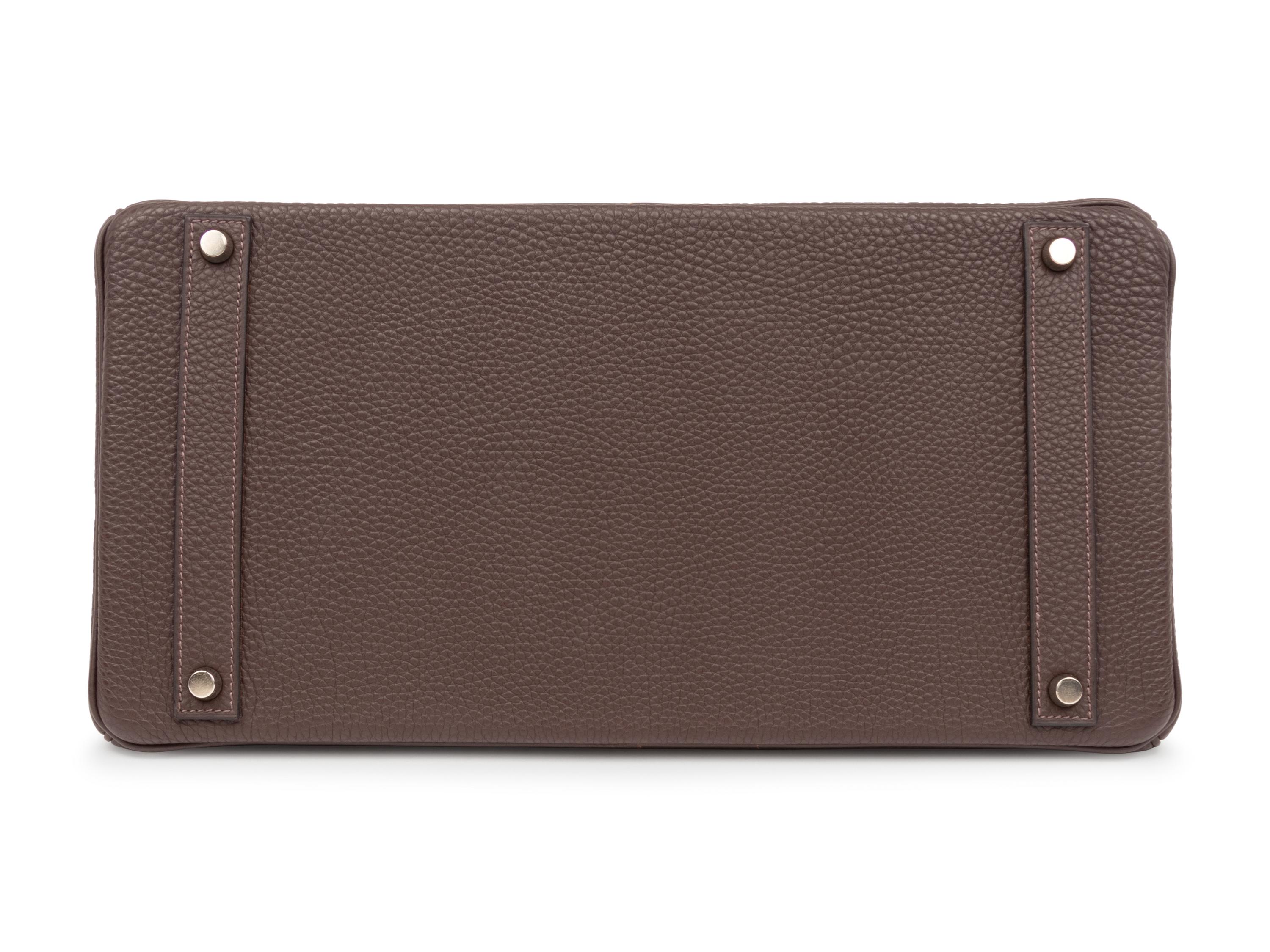 Hermès Chocolate Brown Togo Leather Birkin Bag 40cm, 2004