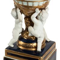 A Pair of Pâte-sur-Pâte Urns