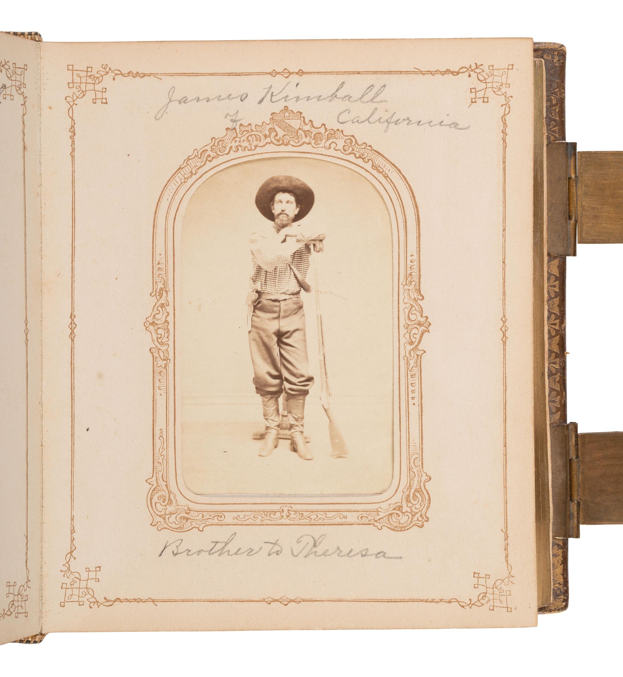 [EARLY PHOTOGRAPHY]. CDV album related to Curtis O. Luce, inventor of agricultural implements, incl. images of his hay rakes.