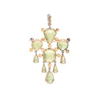 Antique, Peridot, Seed Pearl, and Rose Gold Demi-Parure