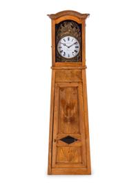 A French Provincial Walnut Comtoise Clock