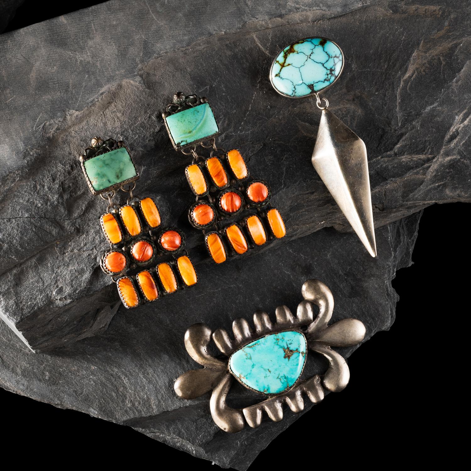 Navajo Silver and Turquoise Jewelry