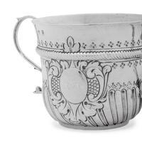 A George I Britannia Silver Caudle Cup