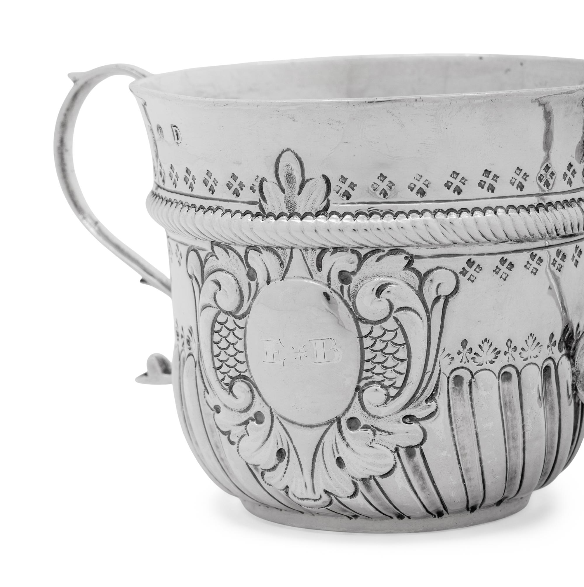 A George I Britannia Silver Caudle Cup