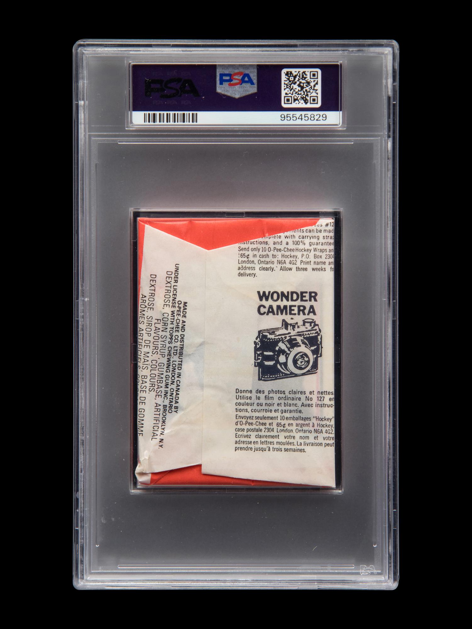 A Sealed Unopened Wax Pack of 1975-76 O-Pee-Chee WHA Hockey Cards (PSA 8 NM-MT)