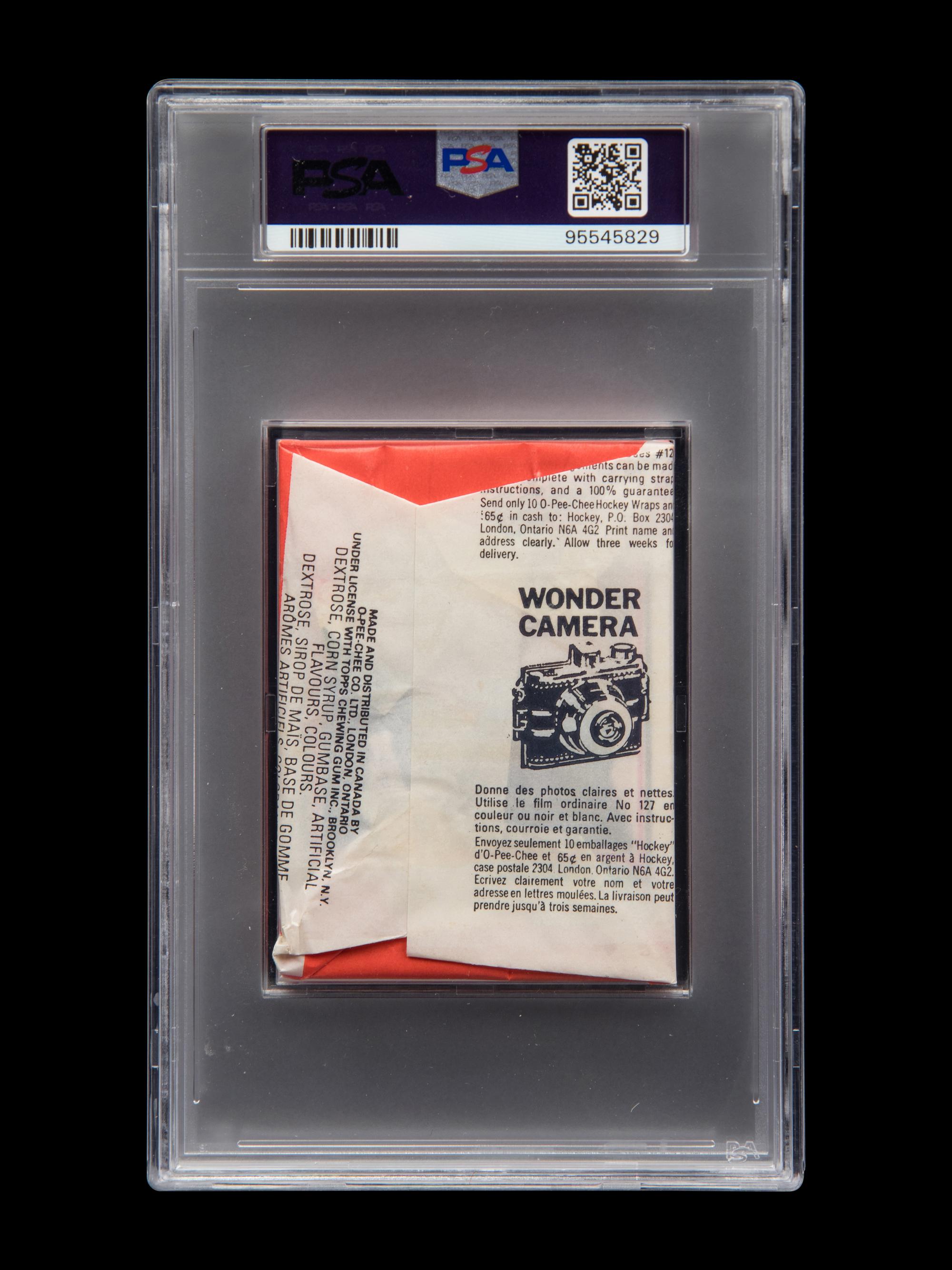 A Sealed Unopened Wax Pack of 1975-76 O-Pee-Chee WHA Hockey Cards (PSA 8 NM-MT)