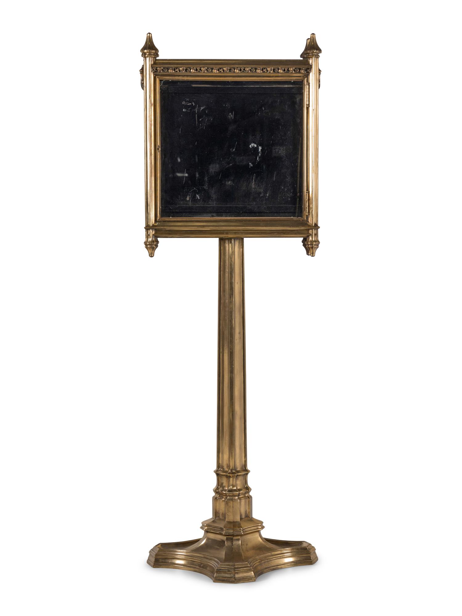 A Gothic Revival Gilt Bronze Building Directory