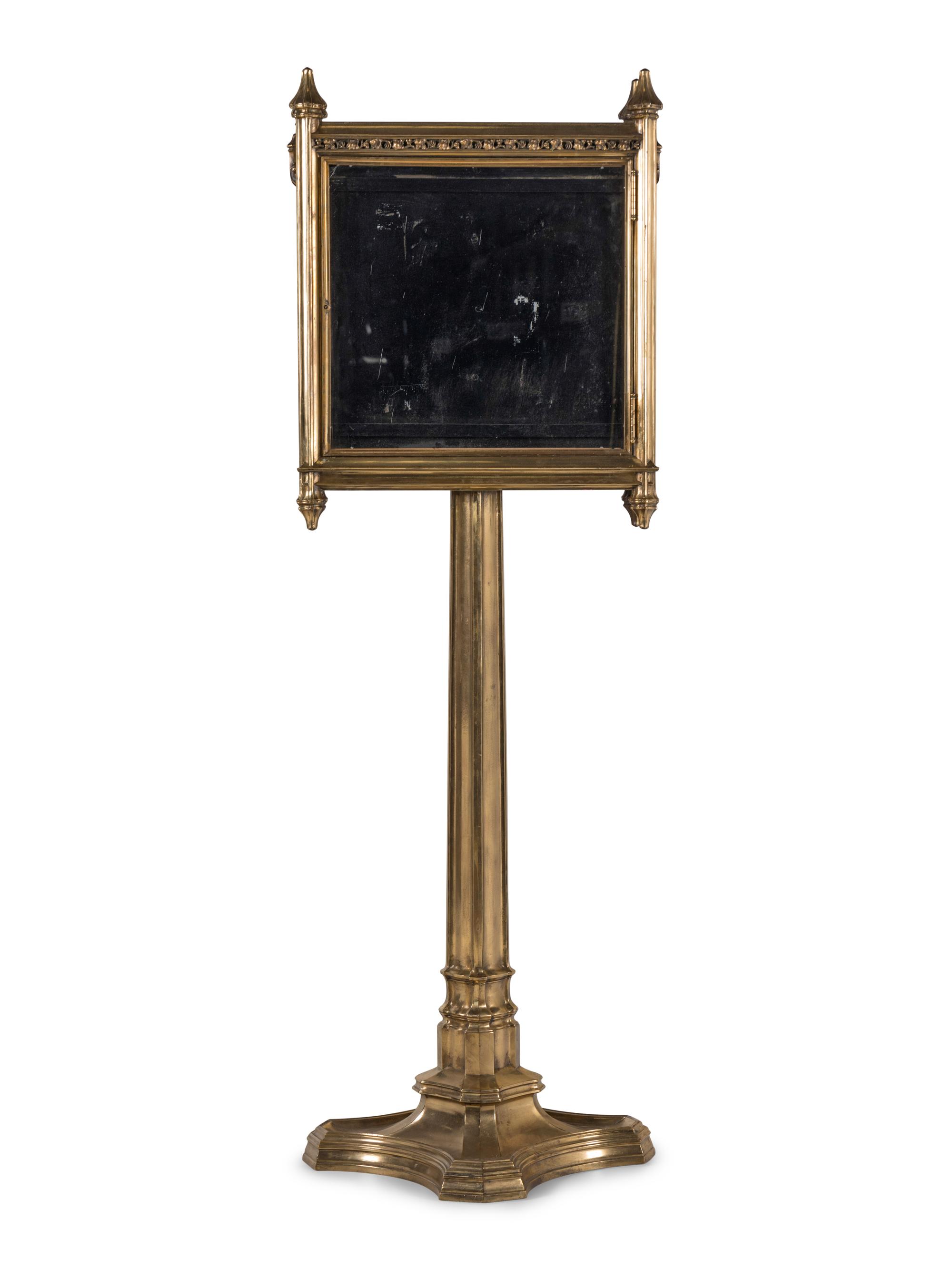 A Gothic Revival Gilt Bronze Building Directory
