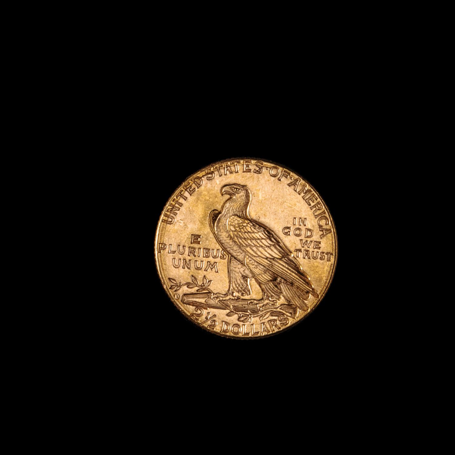 A United States 1925-D Indian Head $2.50 Gold Coin
