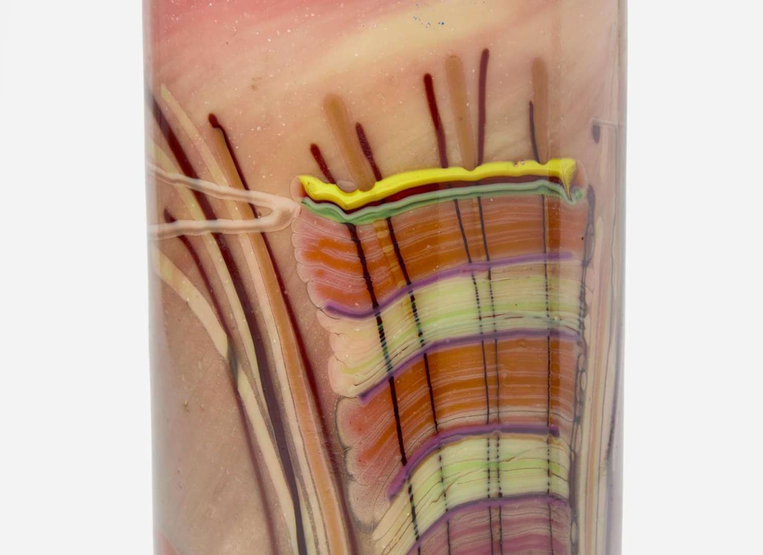 Dale Chihuly, Early "Navajo Blanket" Cylinder