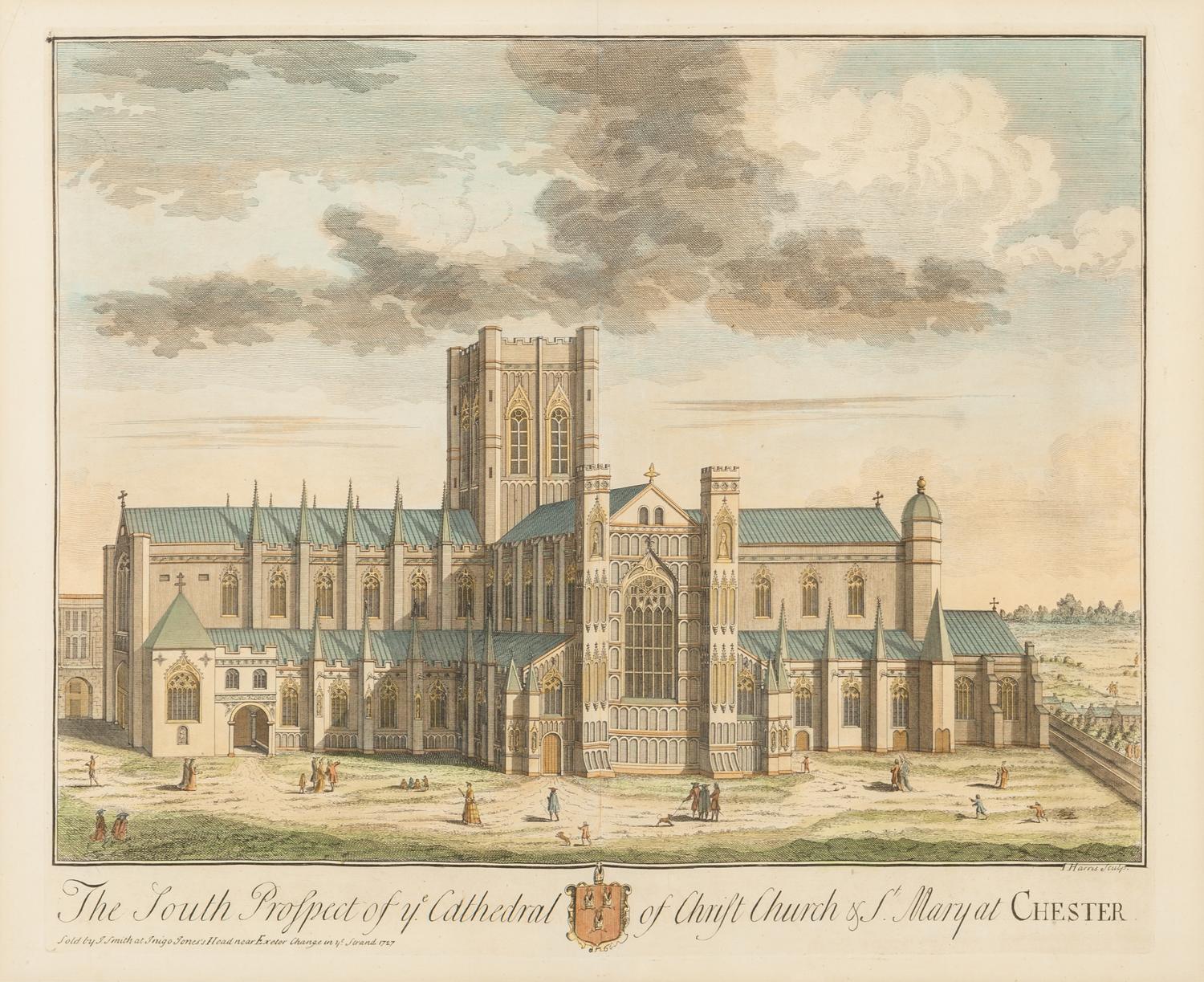 A Collection of Eighteen Hand-Colored Engravings Depicting Views of European Capitals and Famous Buildings