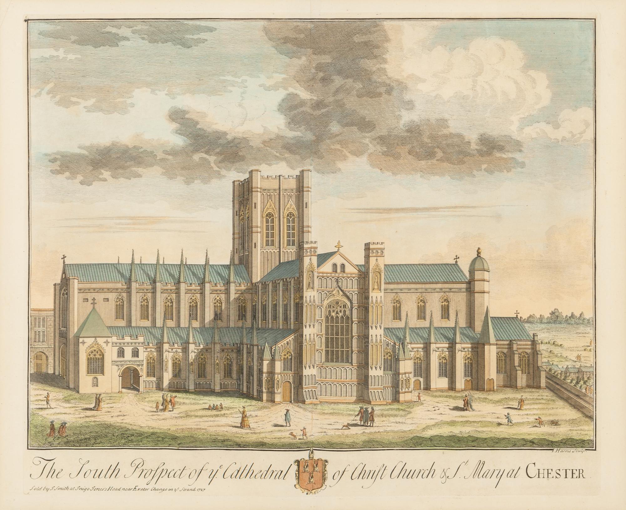 A Collection of Eighteen Hand-Colored Engravings Depicting Views of European Capitals and Famous Buildings