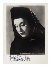 [20TH-CENTURY OPERA SINGERS]. A group of 7 photographs of opera singers from the 1950s-1960s, most signed, comprising images of: