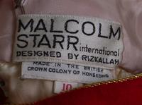 A Malcolm Starr Multicolor Wool "Circus" Skirt, Size 10.