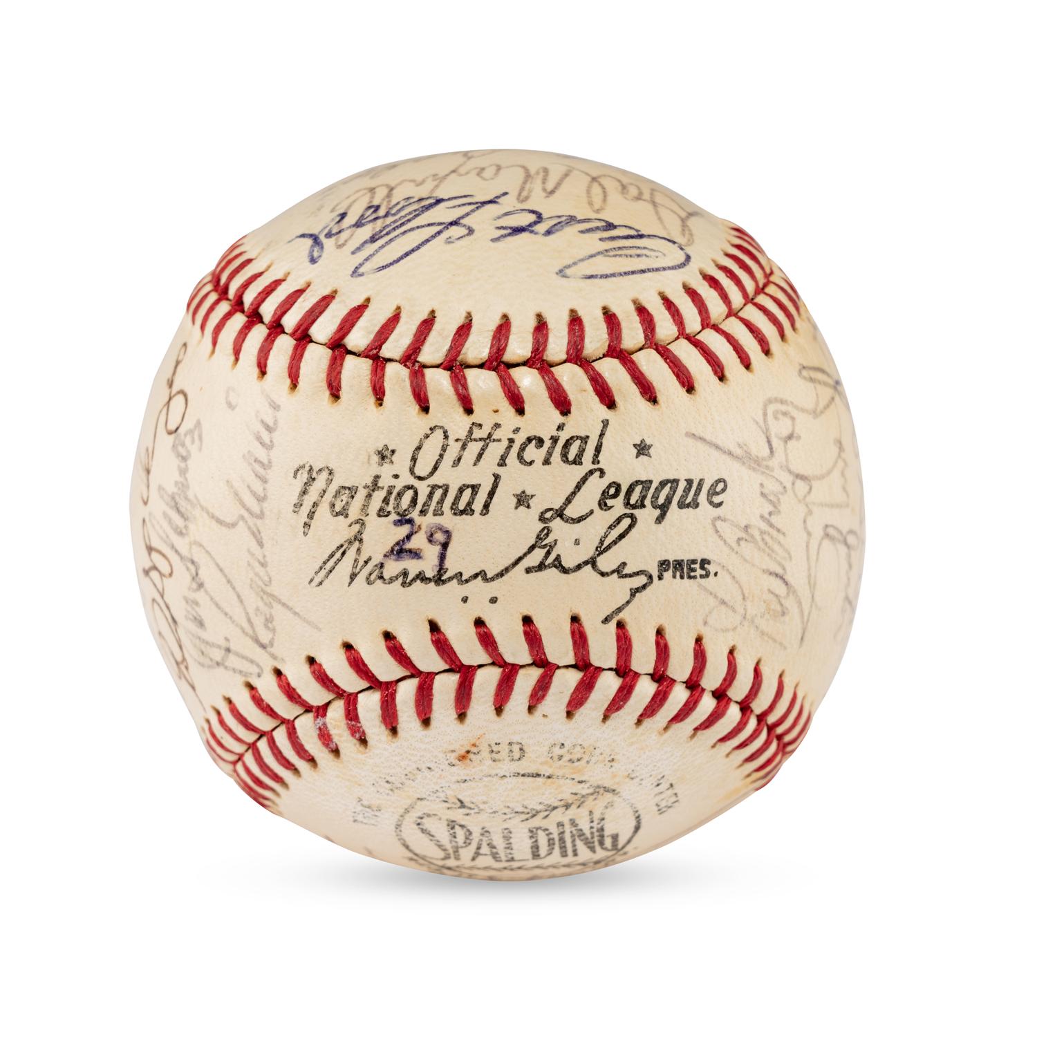 A 1968 St. Louis Cardinals Team Signed Autograph Baseball